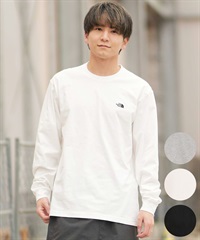 THE NORTH FACE ザ・ノース・フェイス 長袖 Tシャツ ロンT メンズ ワンポイント ロゴ 速乾 LS FD NUPTSE CTN T  NT62531(W-M)