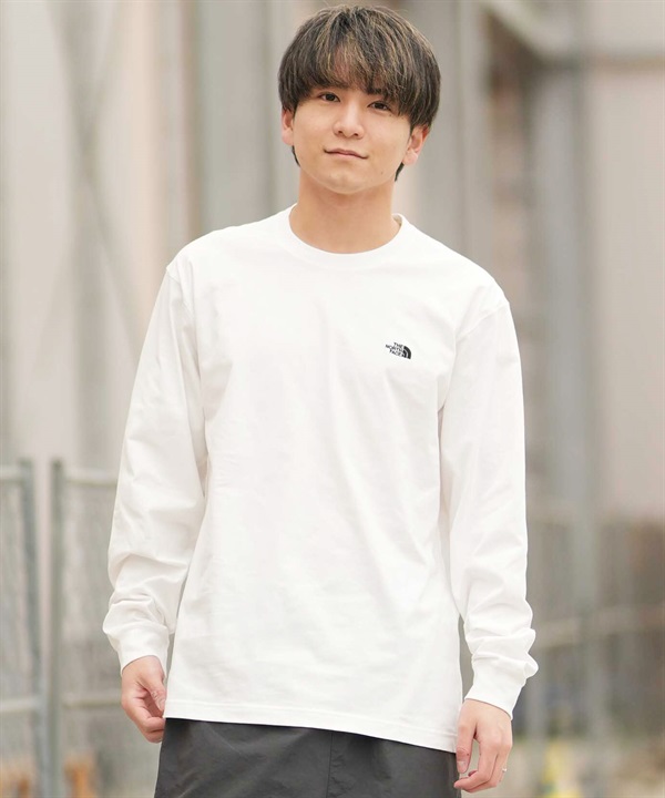 THE NORTH FACE ザ・ノース・フェイス 長袖 Tシャツ ロンT メンズ ワンポイント ロゴ 速乾 LS FD NUPTSE CTN T  NT62531