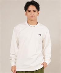 THE NORTH FACE ザ・ノース・フェイス 長袖 Tシャツ ロンT メンズ ワンポイント ロゴ 速乾 LS FD NUPTSE CTN T  NT62531(OW-S)