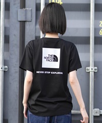 THE NORTH FACE ザ・ノース・フェイス 半袖 Tシャツ レディース バックプリント ショートスリーブバックスクエアロゴティー NTW32447(K2-S)