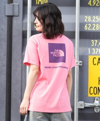 THE NORTH FACE ザ・ノース・フェイス 半袖 Tシャツ レディース バックプリント ショートスリーブバックスクエアロゴティー NTW32447(CH-M)