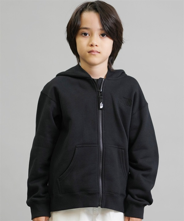 THE NORTH FACE ザ・ノース・フェイス ジップアップ パーカー キッズ ジュニア 子供 シンプル ロゴ REARVIEW FZIP HD NTJ62560