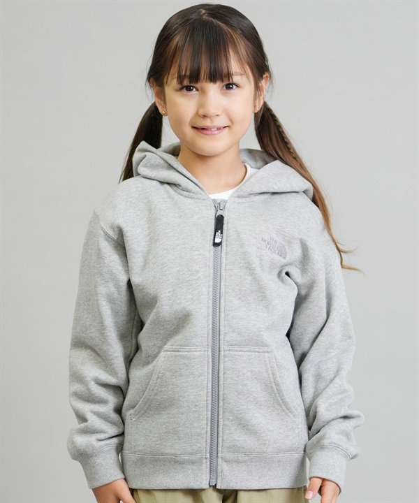 THE NORTH FACE ザ・ノース・フェイス ジップアップ パーカー キッズ ジュニア 子供 シンプル ロゴ REARVIEW FZIP HD NTJ62560