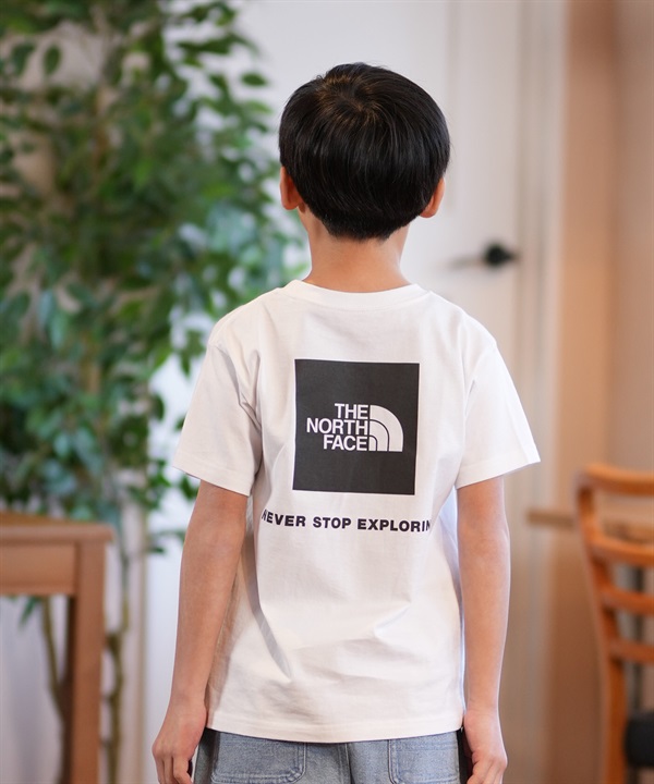 THE NORTH FACE ザ・ノース・フェイス Tシャツ キッズ 半袖 ショートスリーブバックスクエアロゴティー NTJ32538
