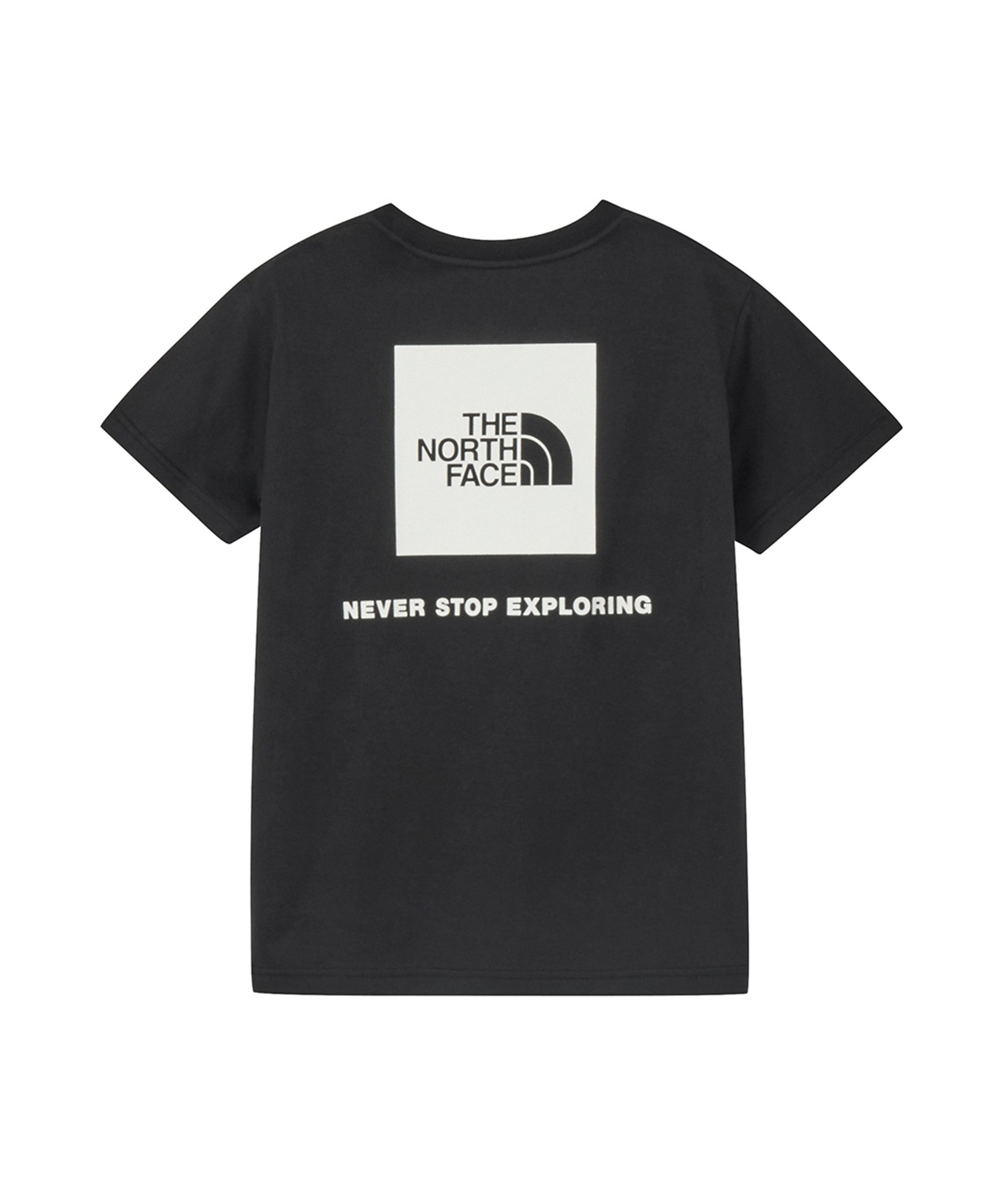 THE NORTH FACE ザ・ノース・フェイス Tシャツ キッズ 半袖 ショートスリーブバックスクエアロゴティー NTJ32538(KK-130cm)