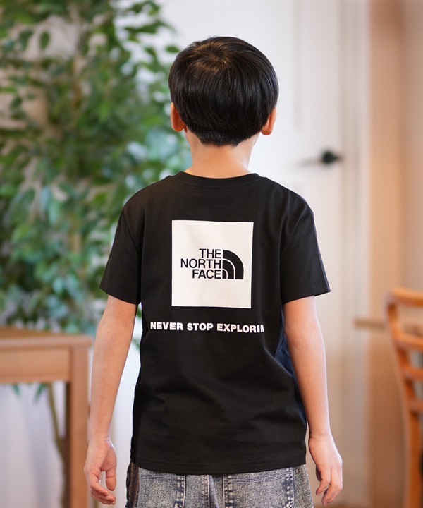 THE NORTH FACE ザ・ノース・フェイス Tシャツ キッズ 半袖 ショートスリーブバックスクエアロゴティー NTJ32538