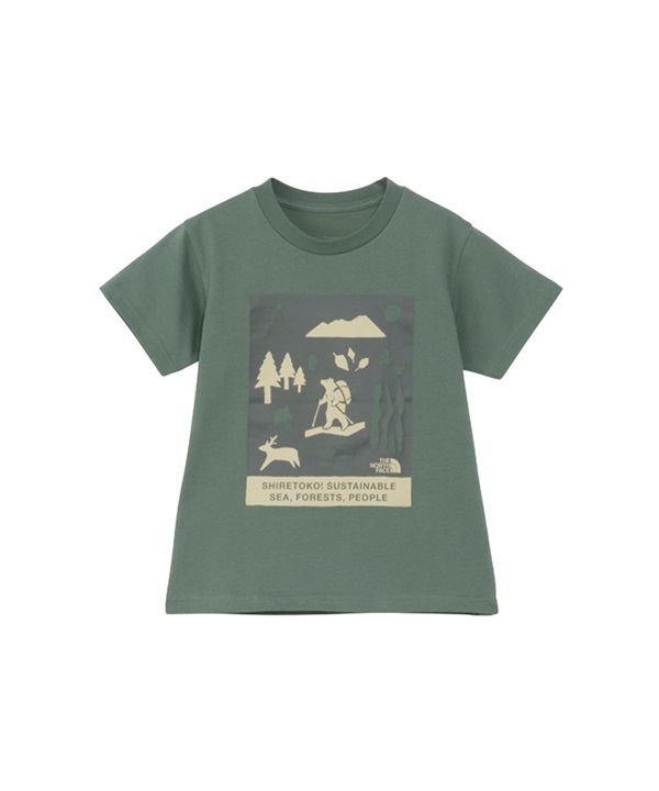 THE NORTH FACE ザ・ノース・フェイス キッズ 半袖 Tシャツ 知床トコさん T S S SHIRETOKO T NTT32534ST
