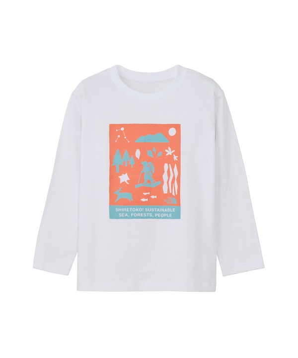 THE NORTH FACE ザ・ノース・フェイス 長袖 Tシャツ ロンT キッズ 子供 知床さん L S SHIRETOKO T NTT82530ST