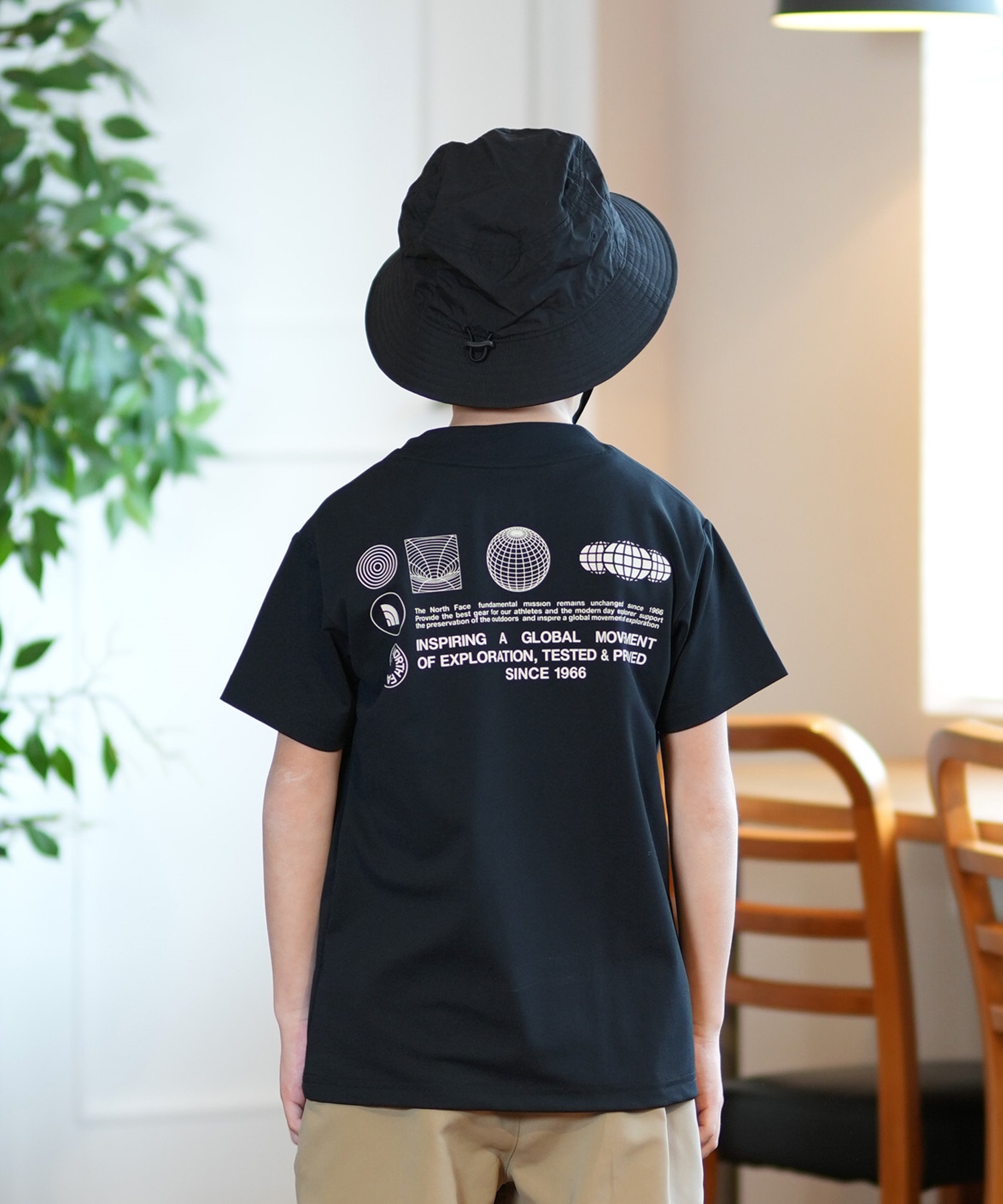 THE NORTH FACE ザ・ノース・フェイス 水着 ラッシュガード 半袖 Tシャツ キッズ ジュニア 子供 水陸両用 UVカット NTJ12563(K-130cm)