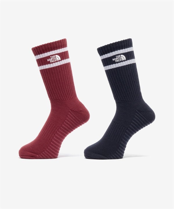 THE NORTH FACE ザ・ノース・フェイス ソックス 靴下 2足セット 2足組 ユニセックス フリー ラン 2P クルー NN82502