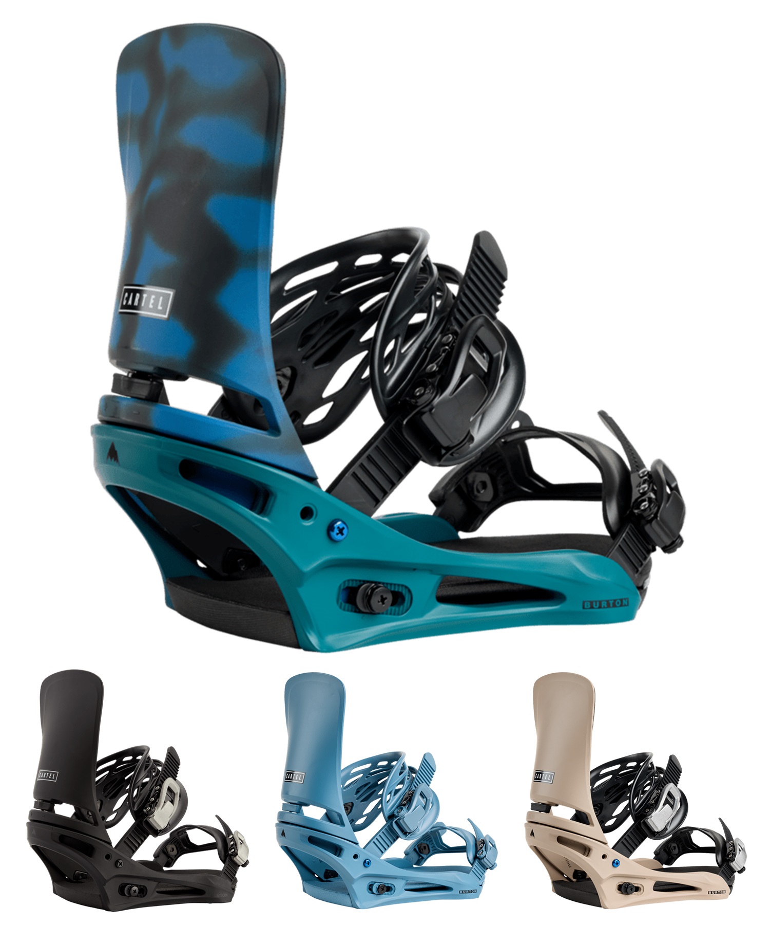 BURTON バートン Cartel スノーボード バインディング ビンディング メンズ ムラサキスポーツ 25-26モデル MM E16 【2526】(EVERGREENSHATTER-M)