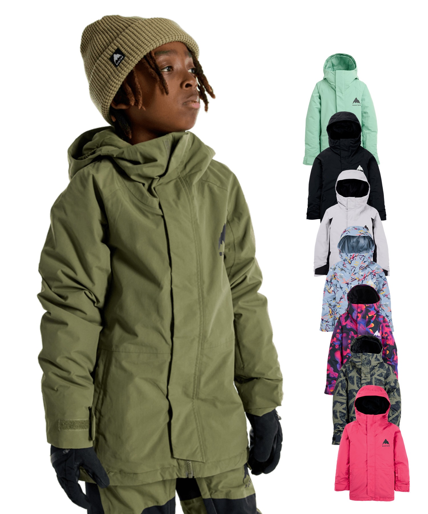 BURTON バートン ジャケット パンツ 上下セット　キッズ 子供 S BURTON バートン スノーボードウェア キッズ パンツ 25-26