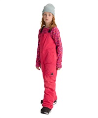 BURTON バートン Kids' Skylar 2L Bib Pants ビブパンツ スノーボード ウェア パンツ キッズ 25-26モデル MM G18 【2526】(AZALEAPINK-XS)