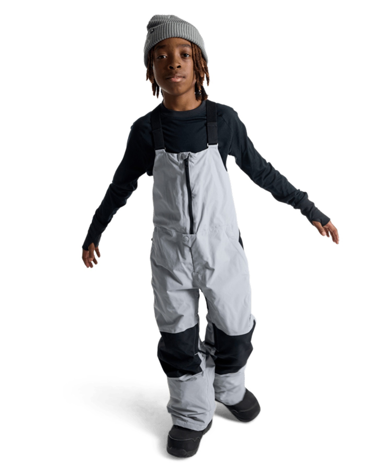 BURTON バートン Kids' Skylar 2L Bib Pants ビブパンツ スノーボード ウェア パンツ キッズ 25-26モデル MM G18 【2526】(SILVERSCONCE-XS)