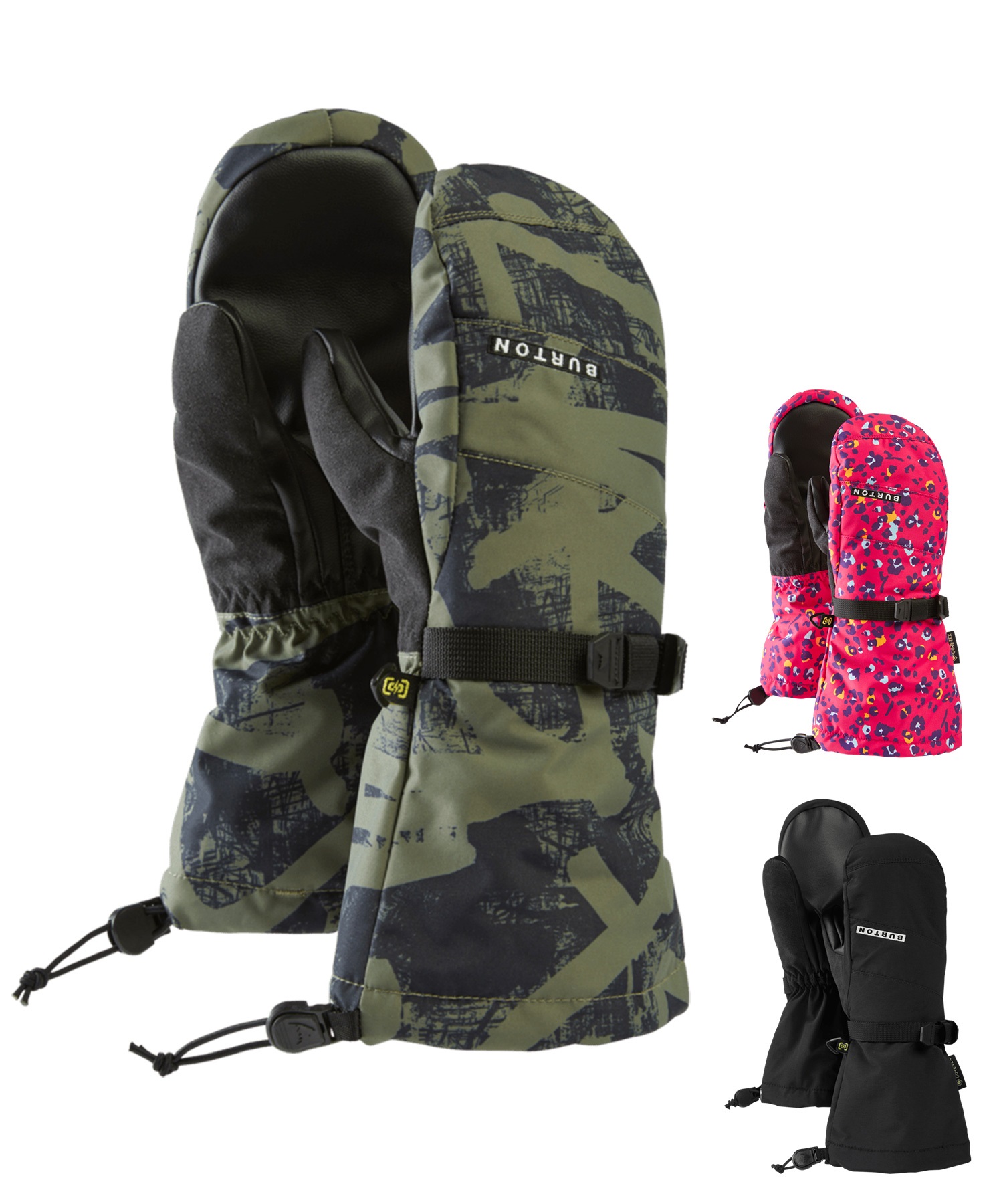 【早期購入/店頭受取対象外】BURTON バートン スノーボード グローブ キッズ Kids' GORE-TEX Mittens ミトン ゴアテックス 25-26モデル MM G18(TRUEBLACK-XS)