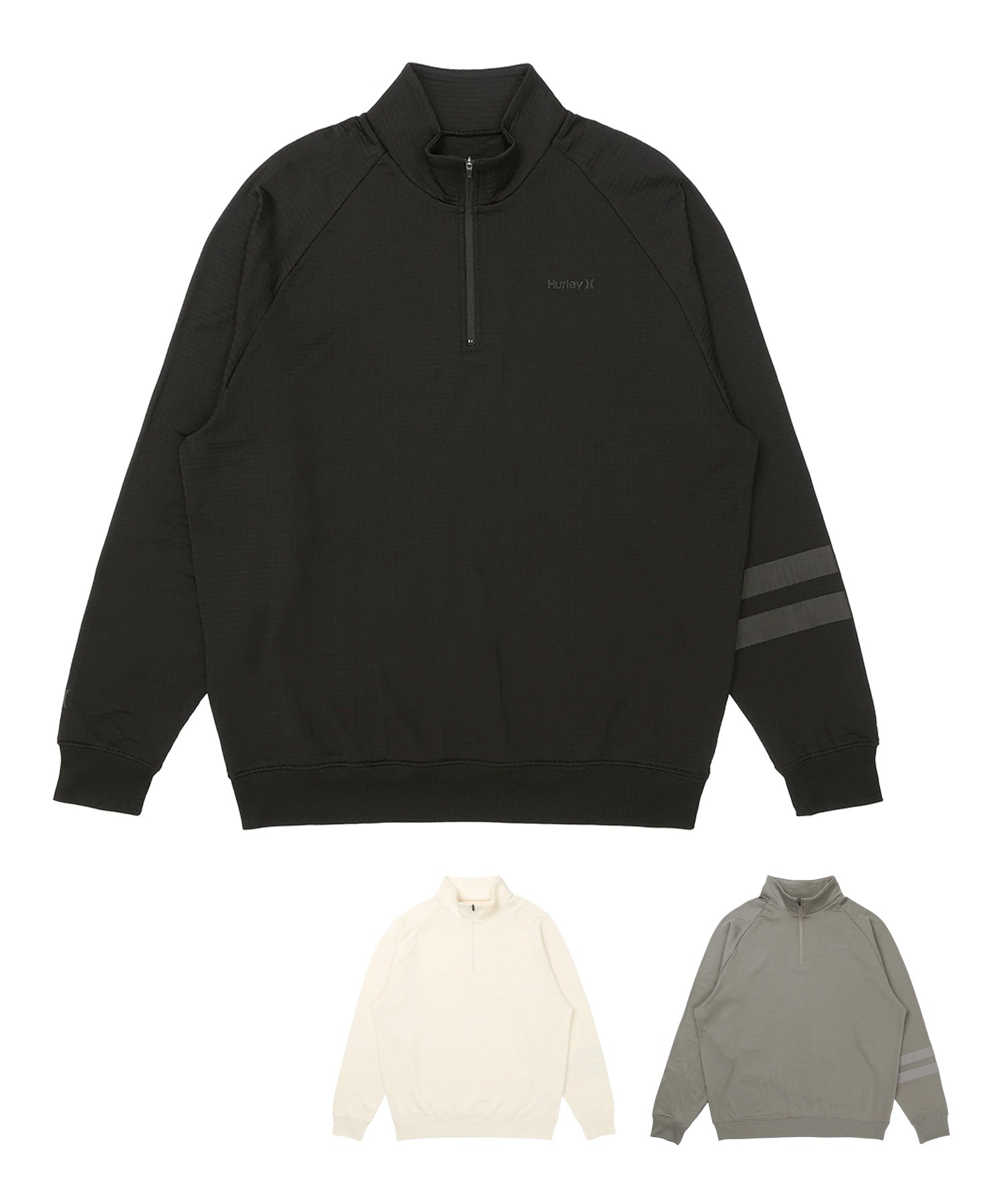 HURLEY ハーレー PHANTOM WAFFLE INNER MSWI252088 スノーボード インナーウェア ハーフジップ トレーナー ユニセックス ムラサキスポーツ 25-26モデル(SKHK-M)