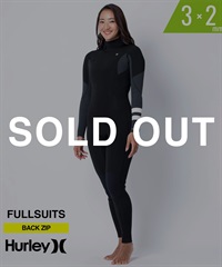 HURLEY ハーレー アドバンテージ プラス GZFLAD25 ウェットスーツ フルスーツ レディース(BLACK-M)