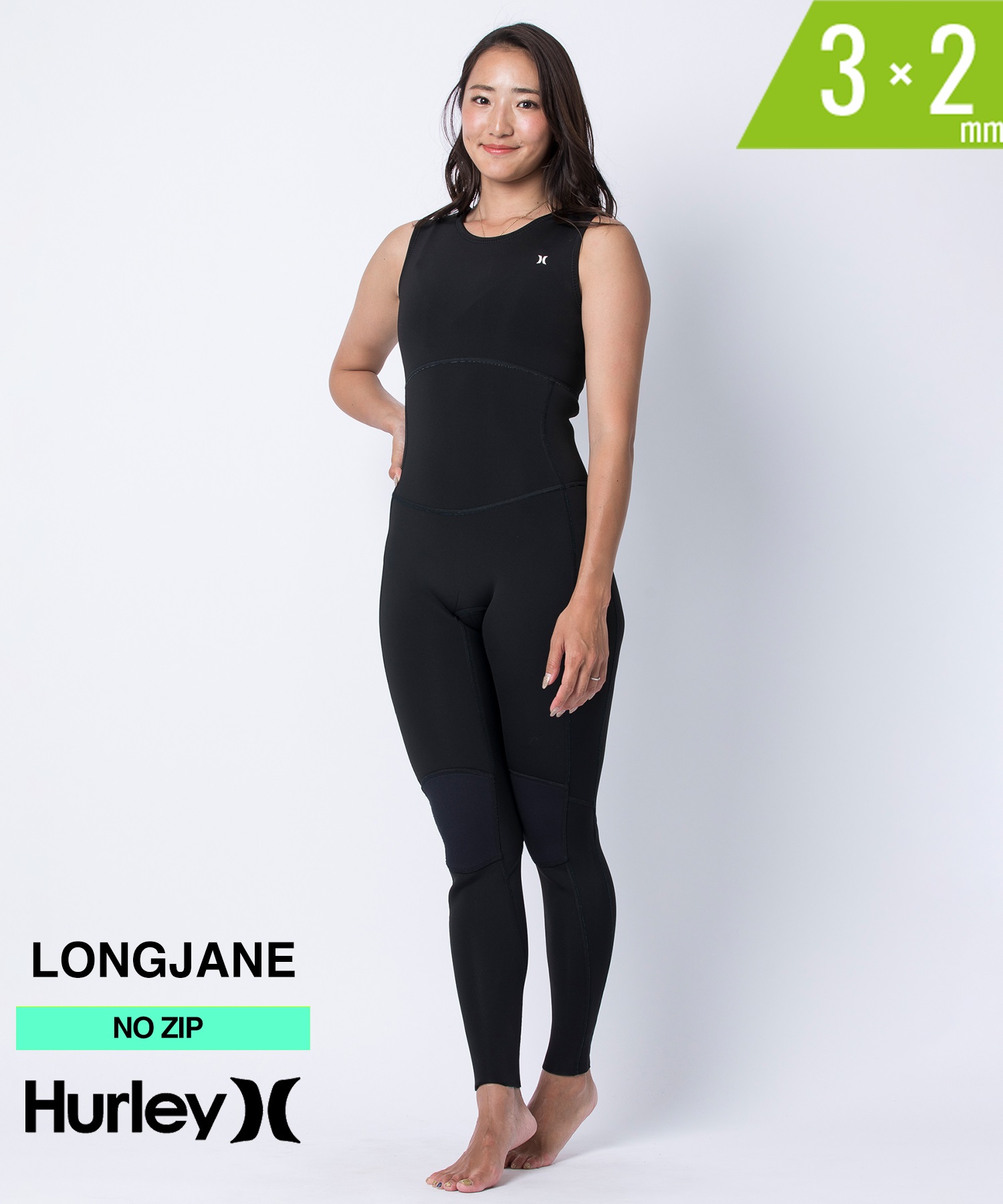 Hurley ハーレー ICON 3×2mm LONG JOHN GZLJIC25 レディース ウェット