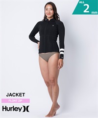 HURLEY ハーレー アドバンテージ プラス GZFZJK25 ウェットスーツ ロングジャケット レディース(BLACK-M)