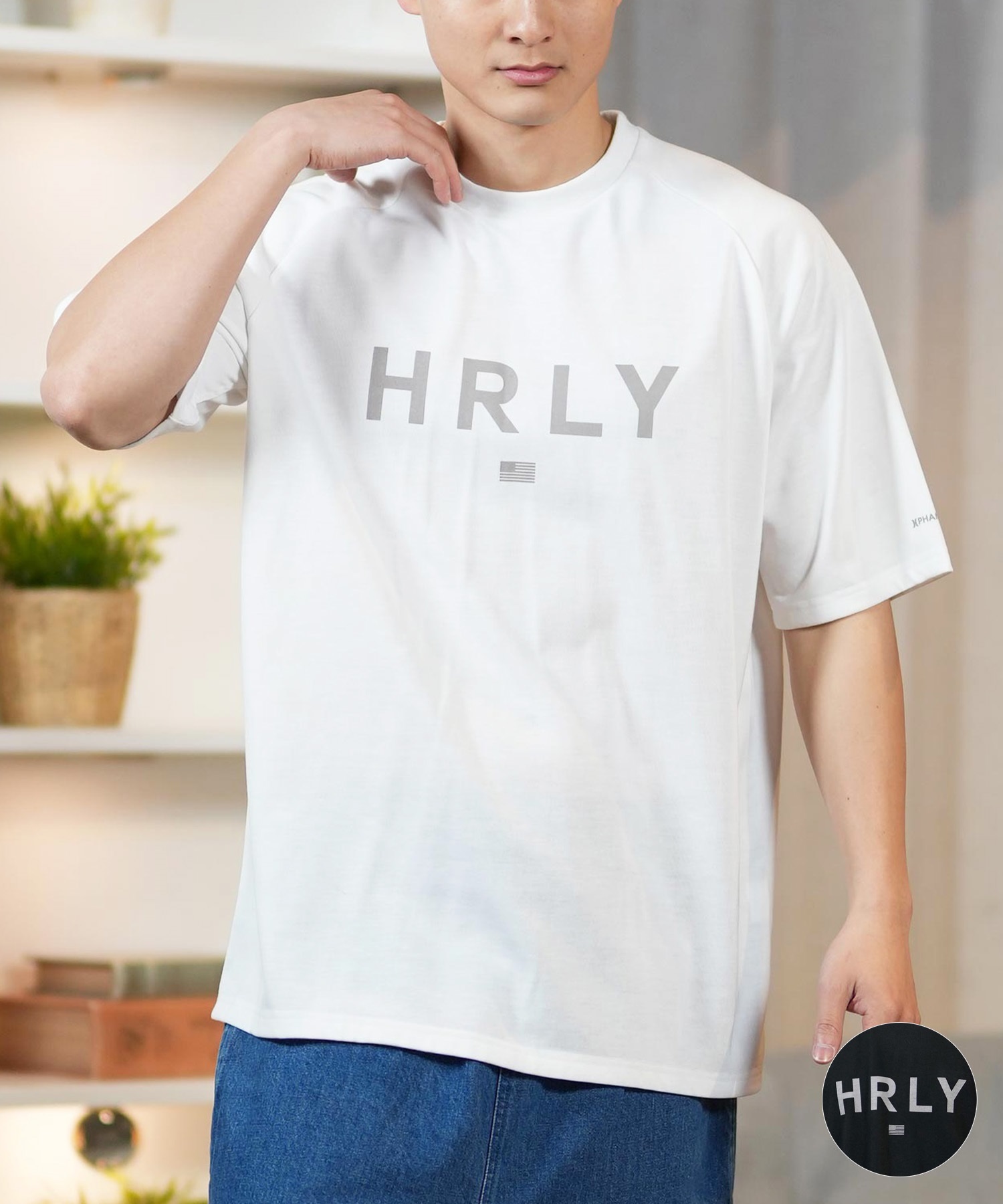 Hurley ハーレー 半袖 Tシャツ メンズ フロントプリント オーバーサイズ PTM HRLY OVRSZD SS TEE MCSS251041(WHT-S)