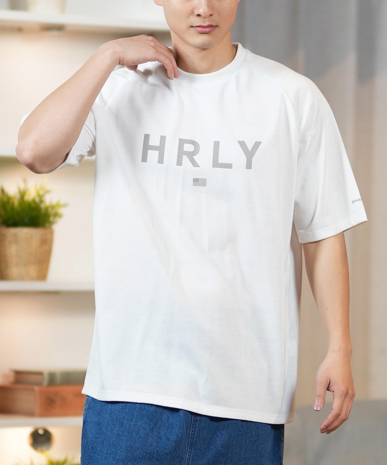 Hurley ハーレー 半袖 Tシャツ メンズ フロントプリント オーバーサイズ PTM HRLY OVRSZD SS TEE MCSS251041(WHT-S)