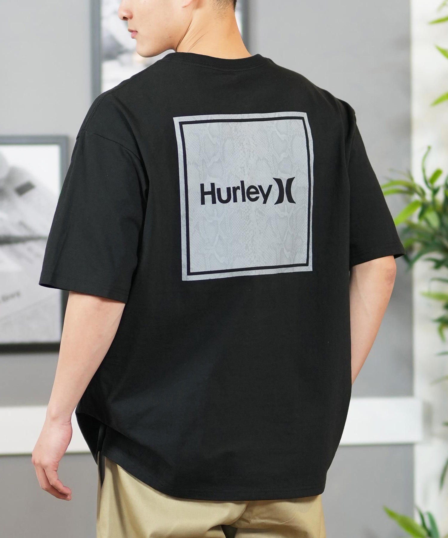 Hurley ハーレー 半袖 Tシャツ メンズ バックプリント オーバーサイズ
