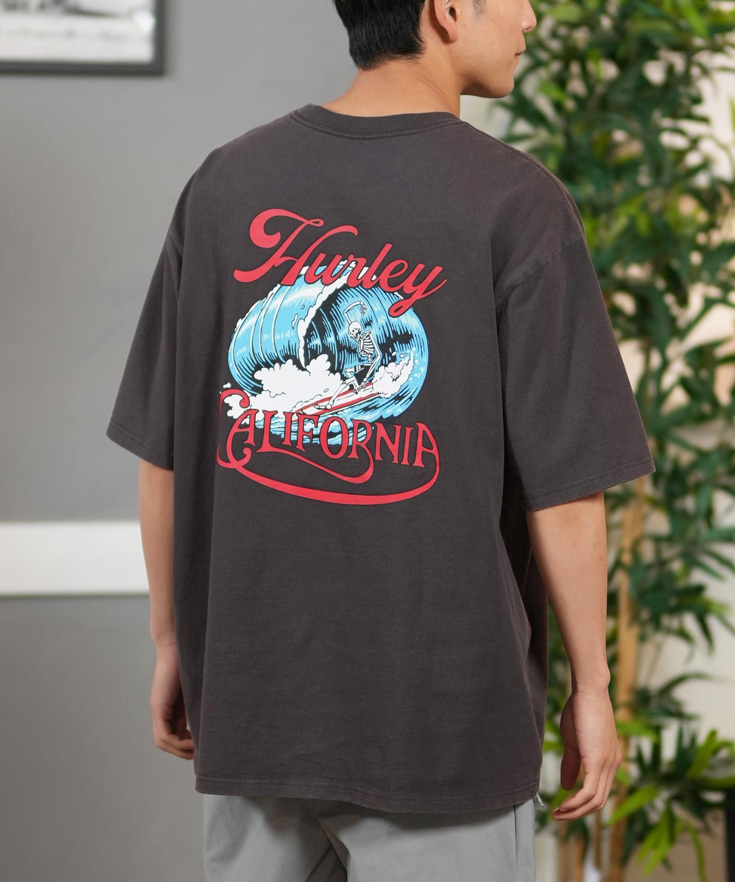 Hurley ハーレー 半袖 Tシャツ メンズ バックプリント オーバー