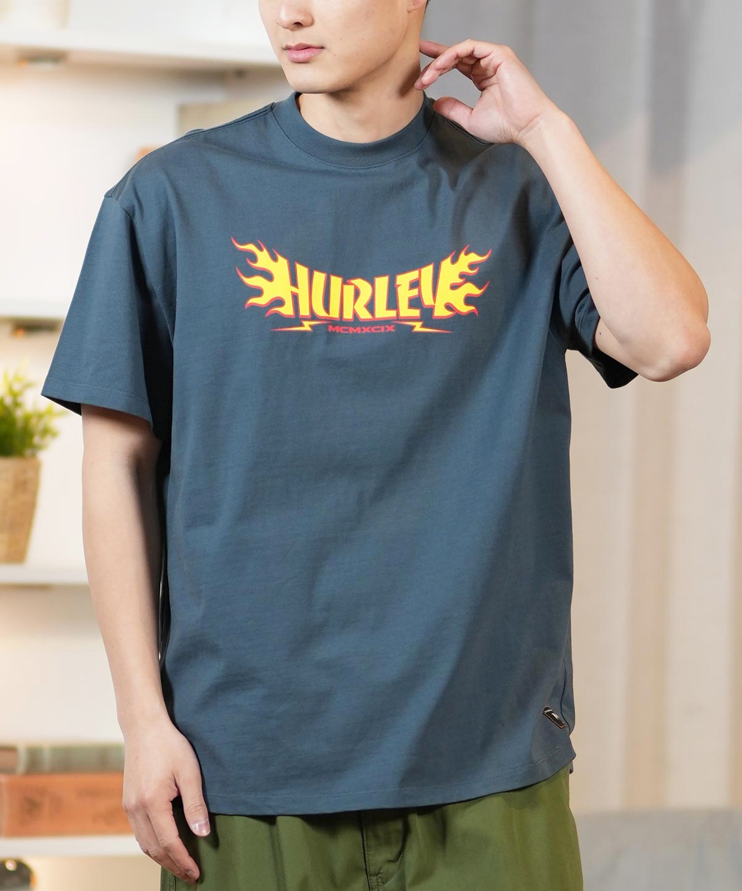 Hurley ハーレー 半袖 Tシャツ メンズ フロントプリント BURNT SS TEE