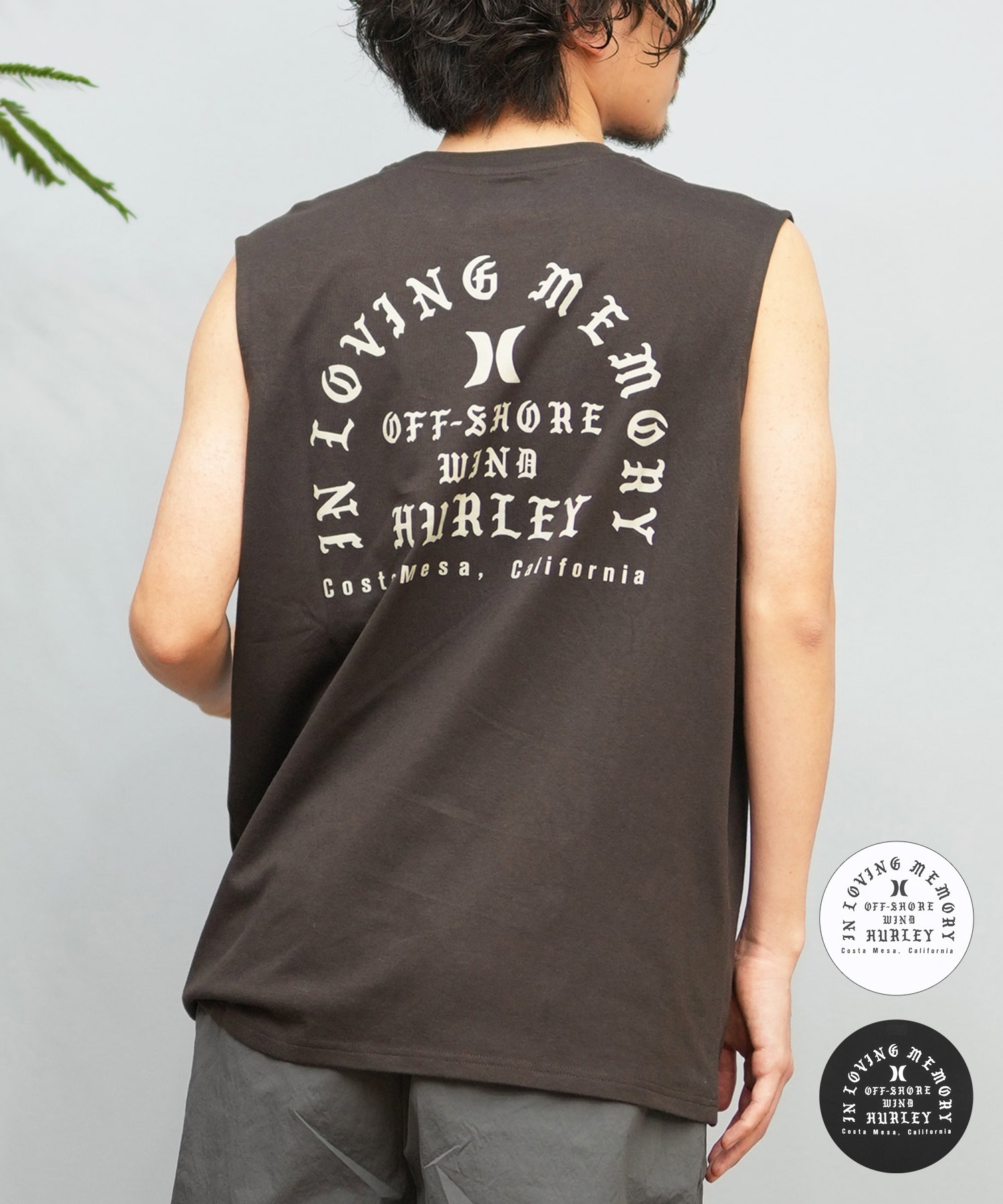Hurley ハーレー タンクトップ メンズ バックプリント