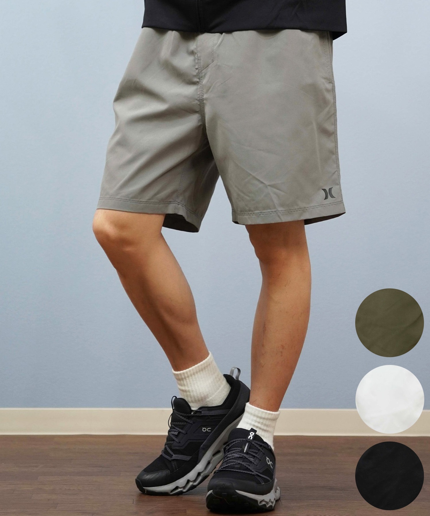 Hurley ハーレー 水着 海パン トランクス サーフパンツ メンズ 水陸両用 ワンポイントロゴ シンプル MBS07916(100-S)