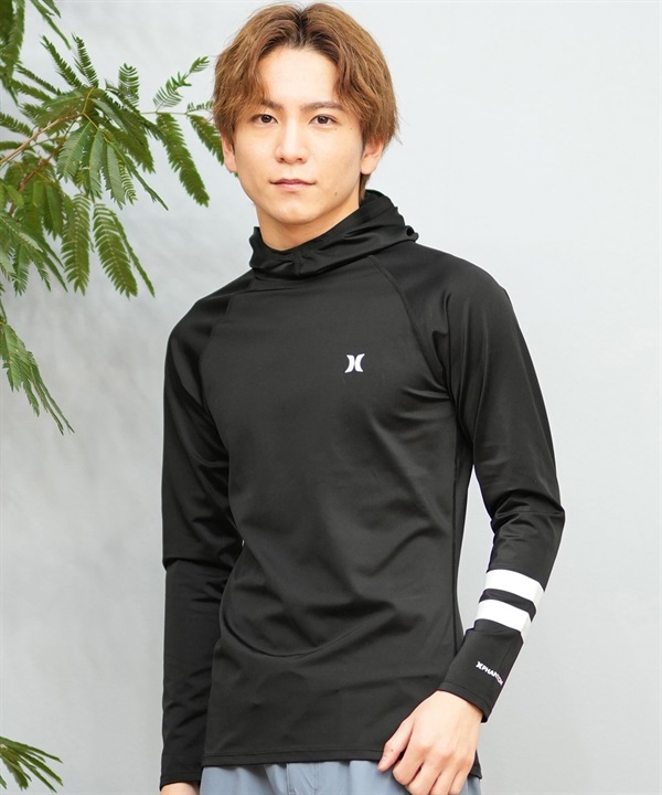 Hurley ハーレー 水着 ラッシュガード 長袖 Tシャツ ロンT メンズ UVカット フード付き MSRG251083