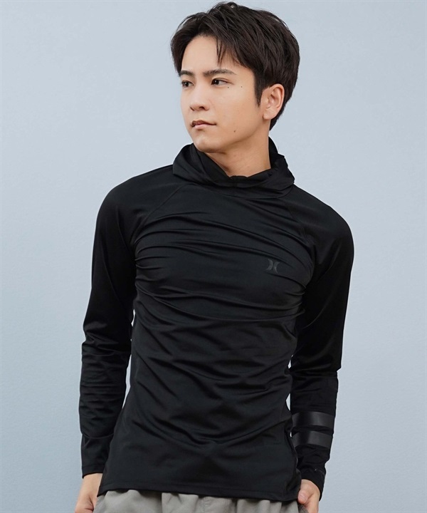 Hurley ハーレー 水着 ラッシュガード 長袖 Tシャツ ロンT メンズ UVカット フード付き MSRG251083