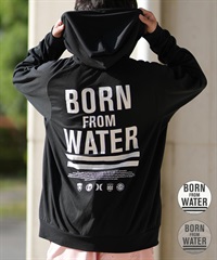 Hurley ハーレー 水着 ラッシュガード 長袖 ジップアップ パーカー メンズ バックプリント 水陸両用 吸水速乾 UVカット MUFZ251015
