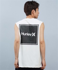Hurley ハーレー 水着 ラッシュガード タンクトップ メンズ UVカット バックプリント ロゴ MUSL251082(WHT-M)