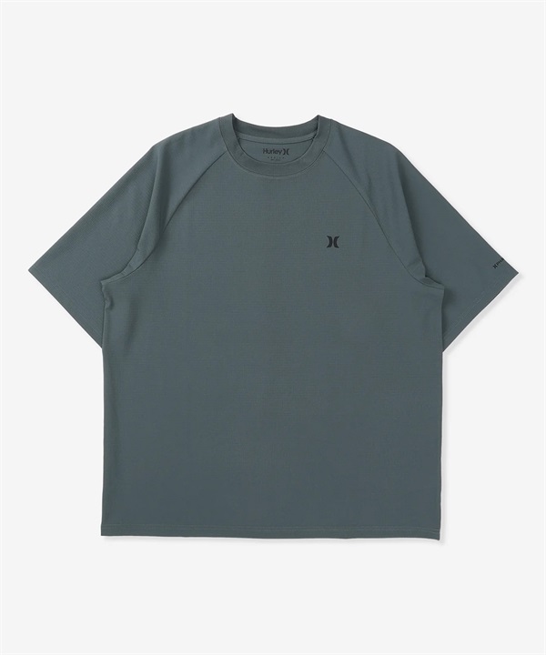 Hurley ハーレー 水着 ラッシュガード 半袖 Tシャツ メンズ ワンポイント ロゴ 水陸両用 撥水 吸水速乾 MUSS251089