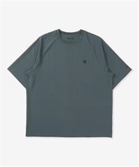 Hurley ハーレー 水着 ラッシュガード 半袖 Tシャツ メンズ ワンポイント ロゴ 水陸両用 撥水 吸水速乾 MUSS251089(PRB-M)