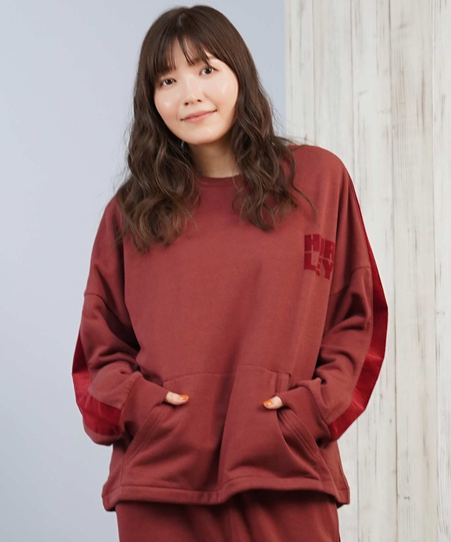 Hurley ハーレー トレーナー スウェット レディース クルーネック ロゴ 