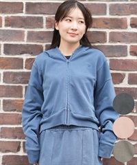 Hurley ハーレー ジップアップ パーカー レディース ワンポイント ロゴ 裏毛 SWEAT PIGMENT FZ HOODIE WCFF252030(ANVY-M)
