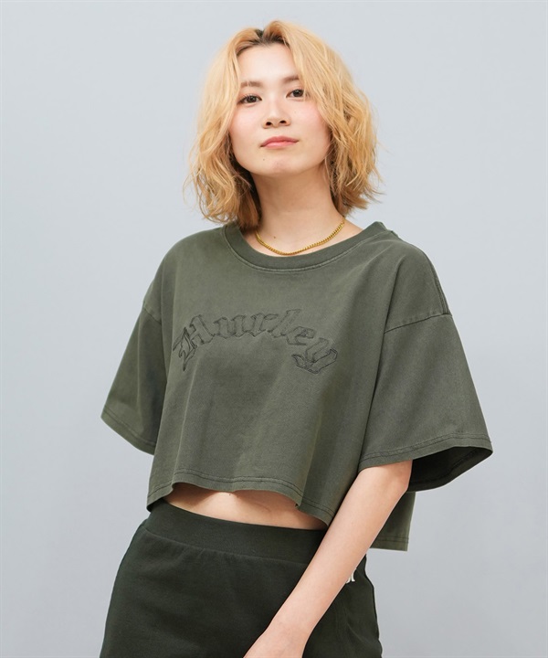 Hurley ハーレー  半袖 Tシャツ レディース シンプル ショート丈 OVS EMB OE LG CRPD SS TEE WCSS251049