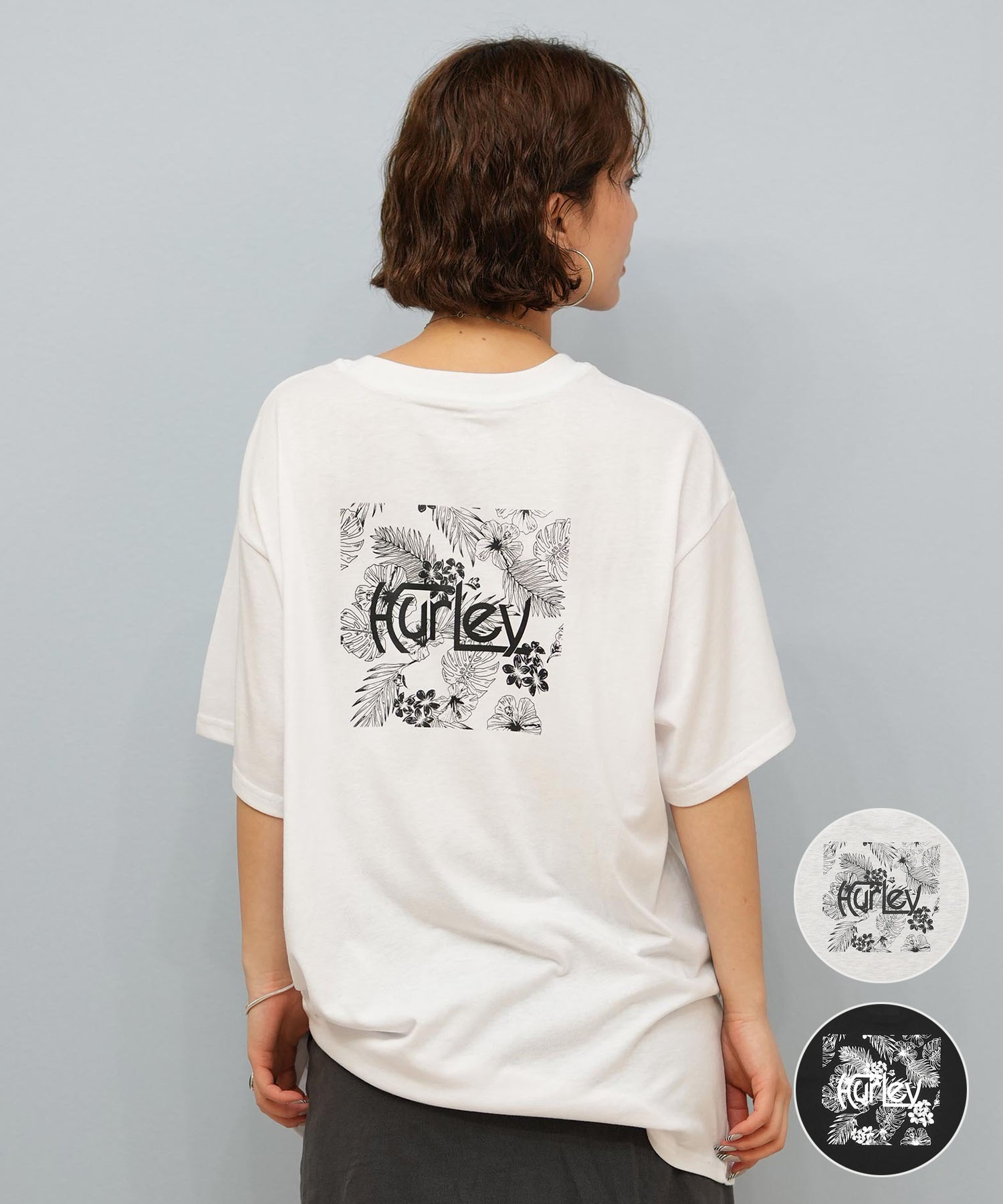 ☆boohoo☆カーズ ライセンス バックプリント Tシャツ Hurley ハーレー 半袖 Tシャツ レディース バックプリント