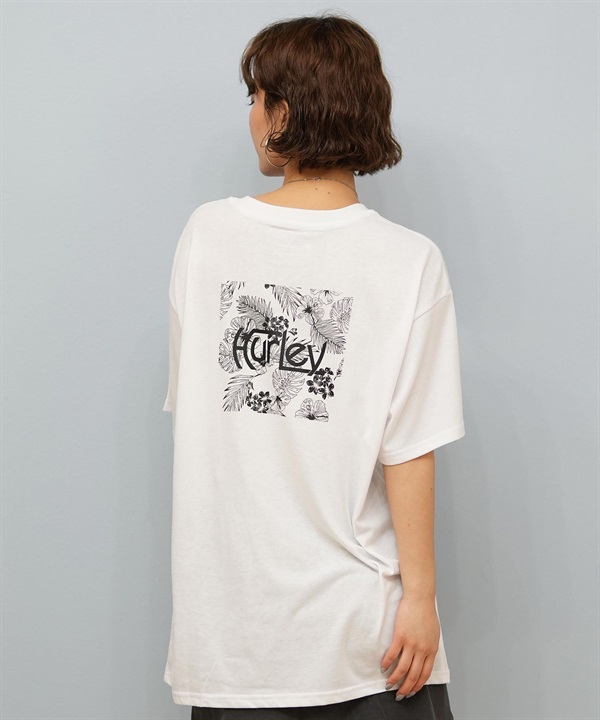 Hurley ハーレー 半袖 Tシャツ レディース バックプリント ハイビスカス ボックスロゴ ショートスリーブティー WCSS251055