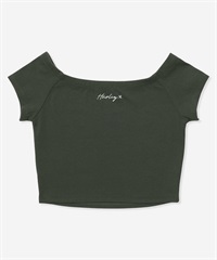tシャツ Hurley/ハーレー リブ/オフショルTシャツ WCSS251057 レディース Hurley ハーレー 半袖 Tシャツ レディース クロップド丈