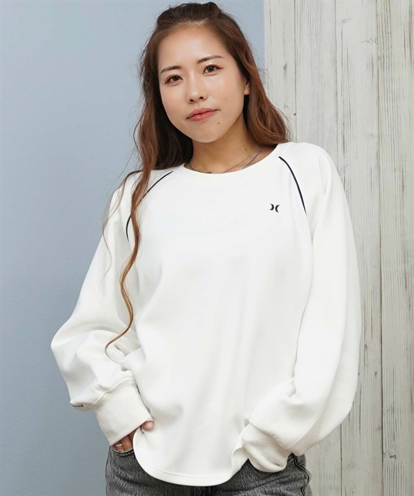 Hurley ハーレー トレーナー スウェット レディース シンプル ロゴ オーバーサイズ PHANTOM SWEAT LITE BP LS WULS252006