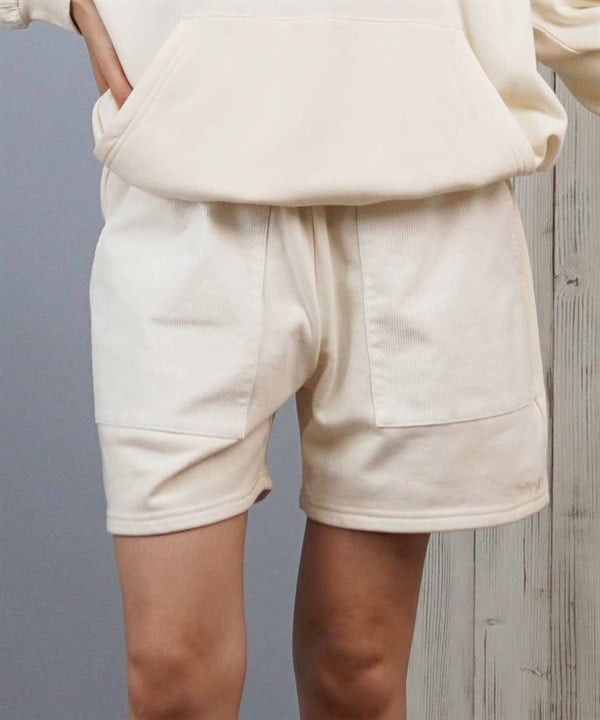 Hurley ハーレー ハーフパンツ ショートパンツ レディース ショーツ スウェット ロゴ 異素材ミックス 裏毛 セットアップ対応 WCWS252023