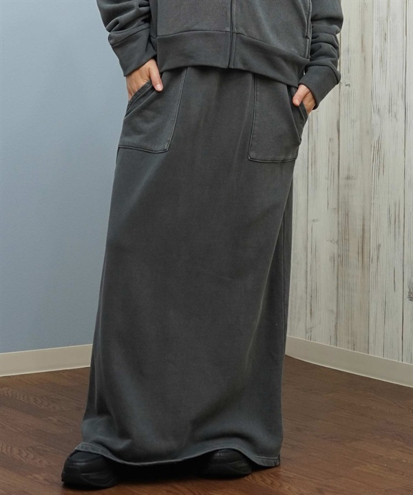 Hurley ハーレー スカート レディース ロングスカート ロゴ ピグメント加工 PIGMENT SKIRT WCSK252033