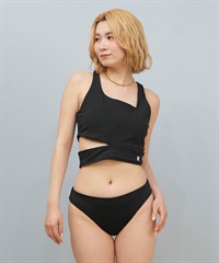 Hurley ハーレー 水着 ビキニ レディース アシンメトリー オーバーラップ WSSW251063(BLK-S)