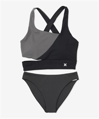 Hurley ハーレー 水着 ビキニ レディース アシンメトリー オーバーラップ WSSW251063(SKBK-S)