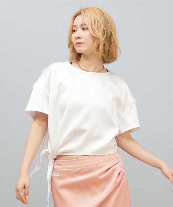 Hurley ハーレー 半袖 Tシャツ レディース ラッシュガード 水陸両用 リボン SIDE RIBBON SHORTSLEEVE TEE WUSS251019