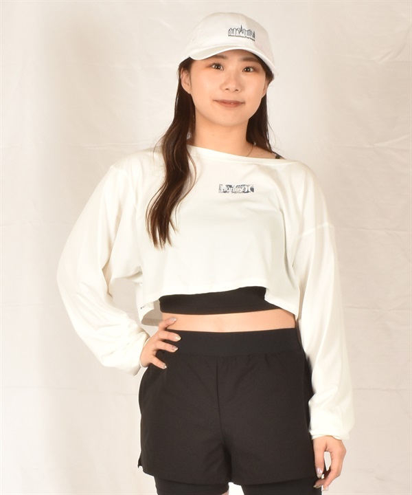 Hurley ハーレー ラッシュガード レディース 長袖 Tシャツ ロンT クロップド丈 ショート丈 水着 水陸両用 UVカット WALS251041