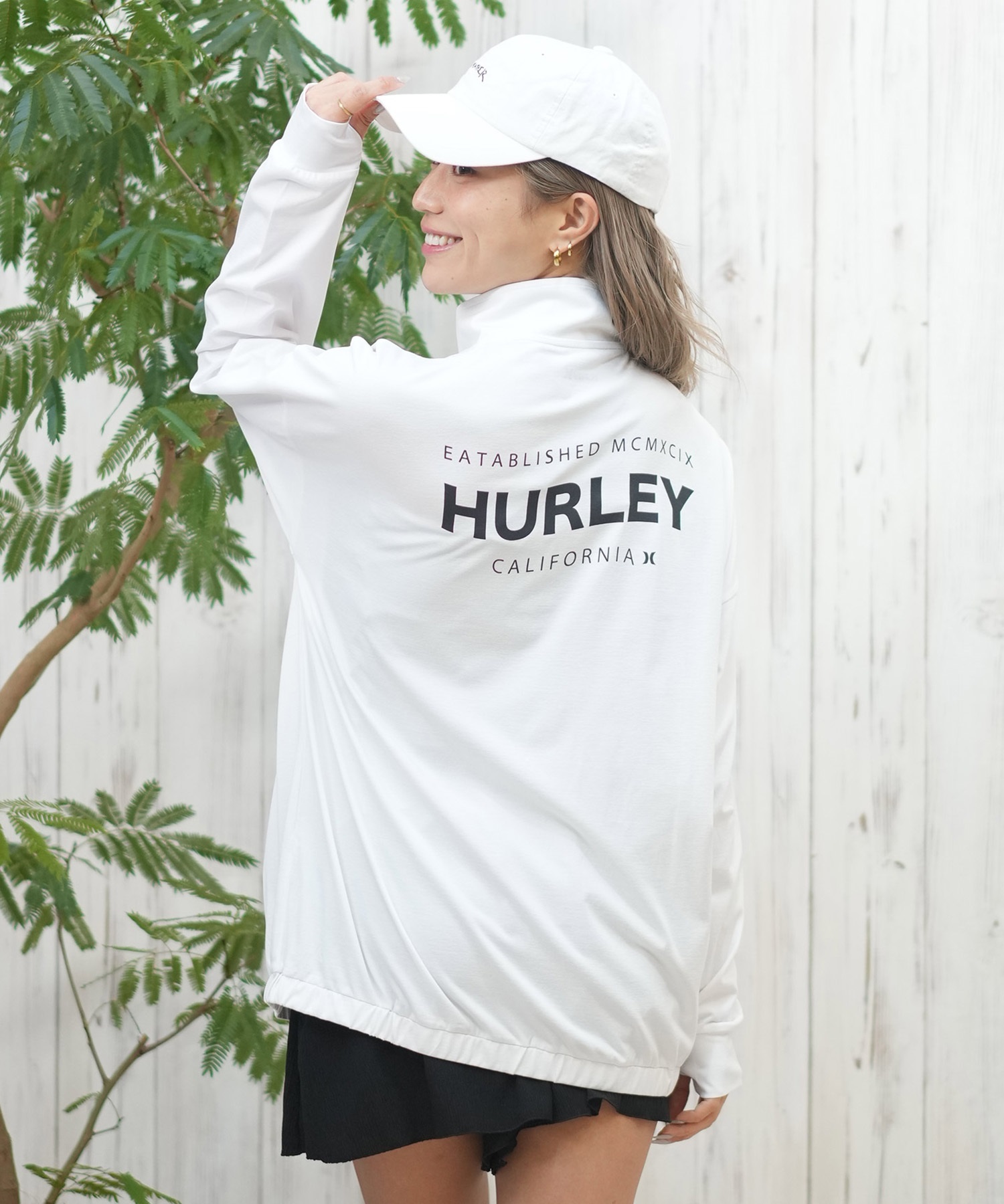 【在庫限り】 Hurley レディース ジップアップ ラッシュガード 水着 ハーレー 水着・ラッシュガード